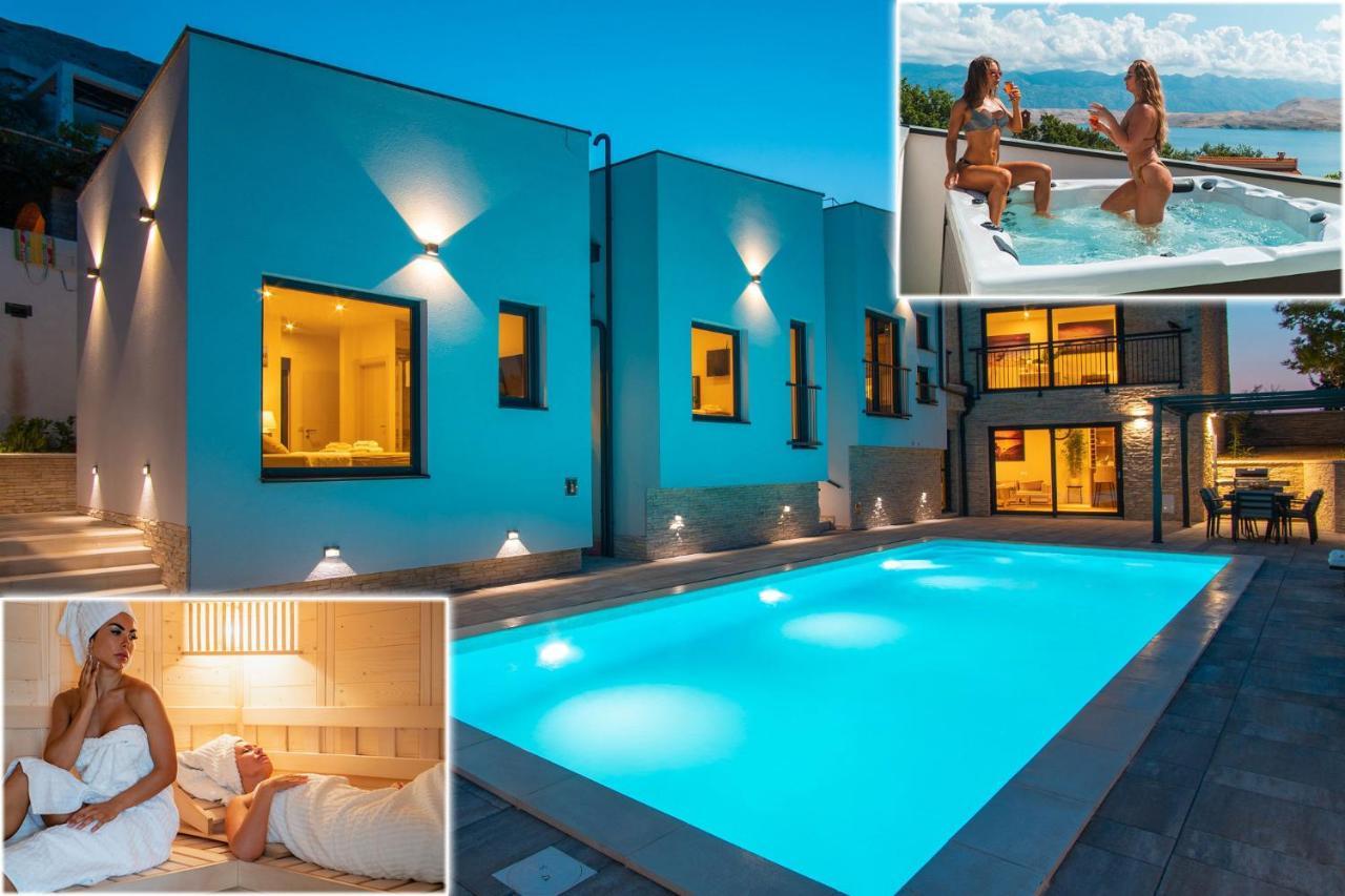 Perla Nera Heated Pool & Sauna Stan Trigraci Exterior foto